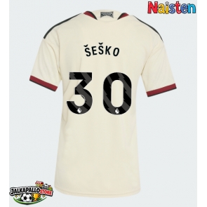 Manchester United Benjamin Sesko #30 Kolmaspaita Naisten 2026-27 Lyhythihainen